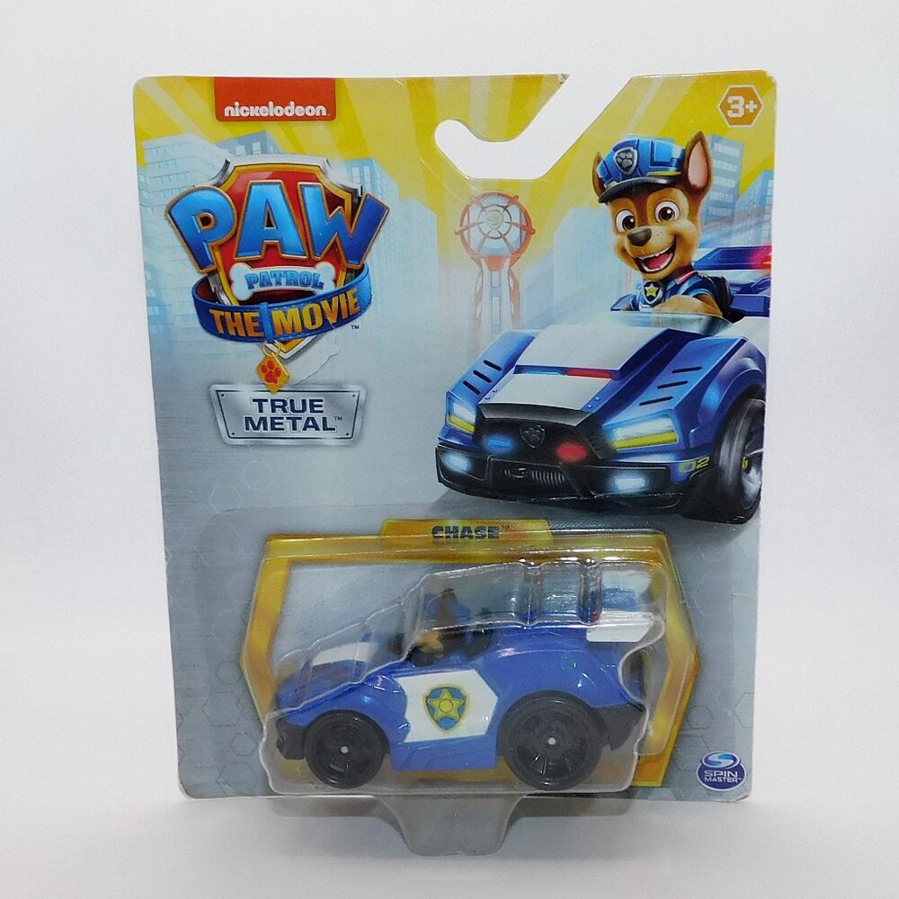 Paw Patrol True Metal Chase Small Car Police Car Blue Skye Rubble Marshall NEW